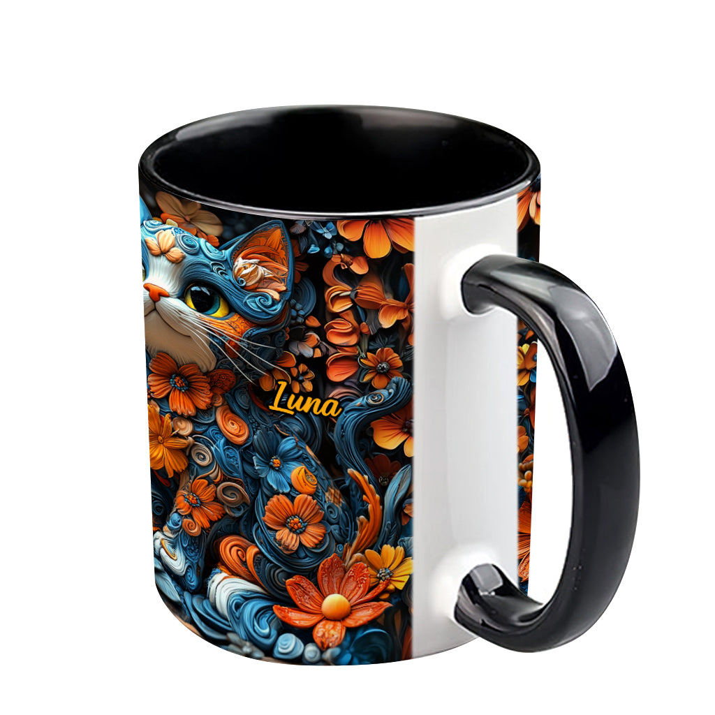 Mug personnalisé avec motif chat adorable