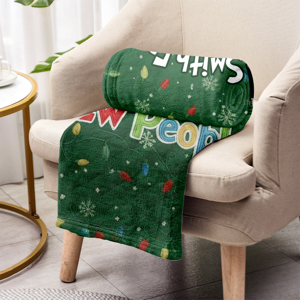 Ew People - Personalized Stole Christmas Blanket