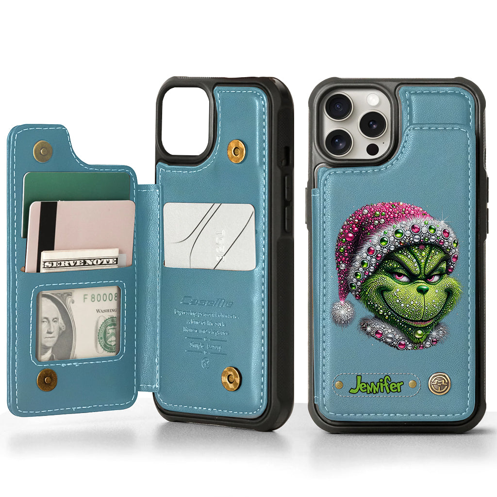 Merry Grinchmas - Personalized Stole Christmas Wallet Phone Case