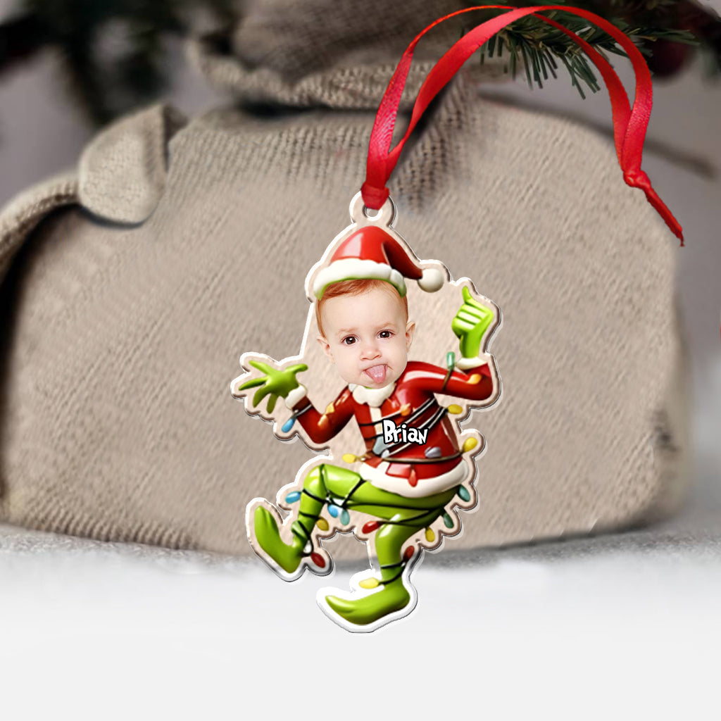 Our Family - Personalized Stole Christmas Transparent Ornament