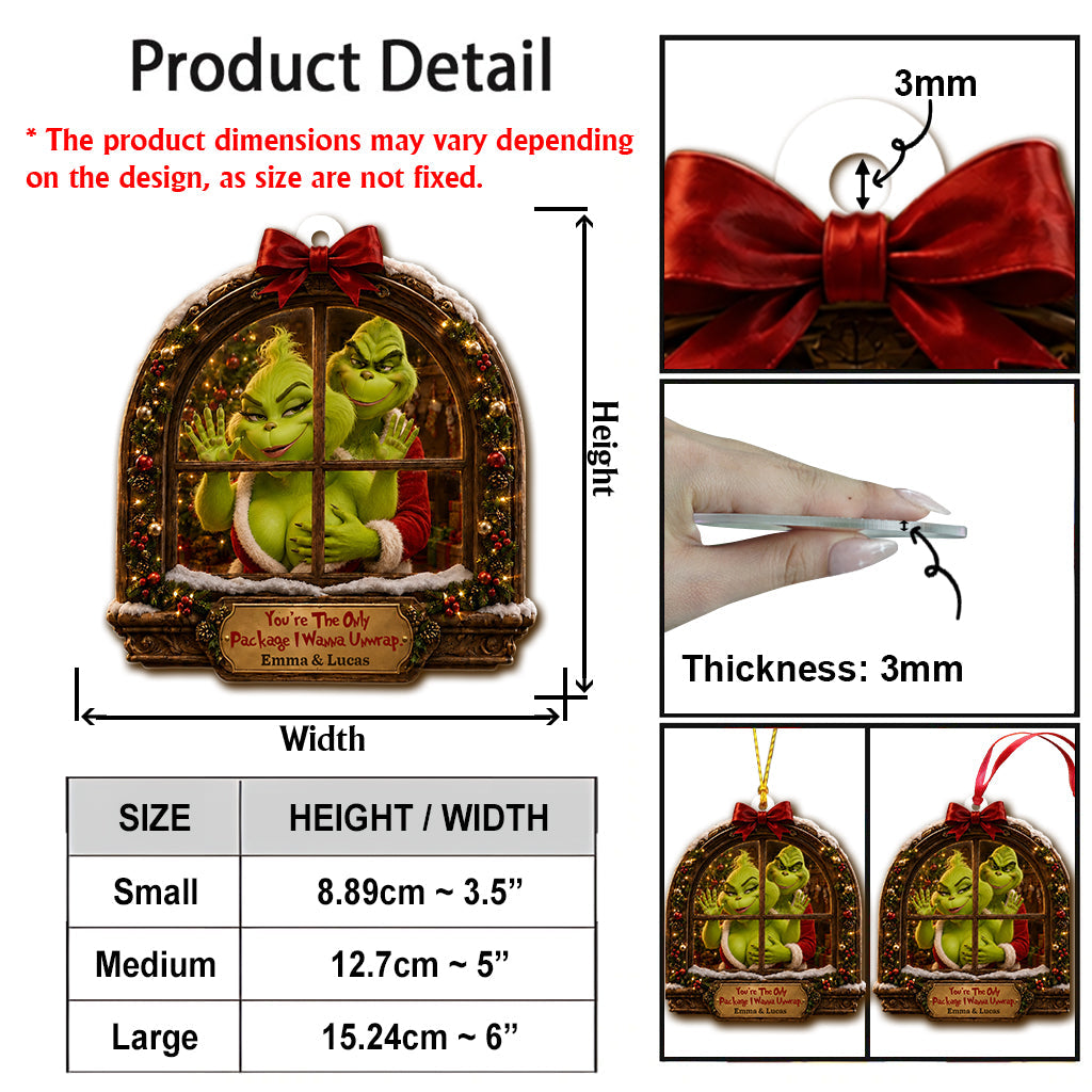 Naughty Couple Gift - Personalized Stole Christmas Ornament