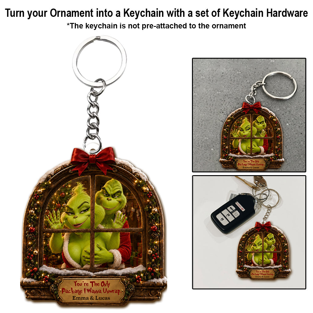 Naughty Couple Gift - Personalized Stole Christmas Ornament