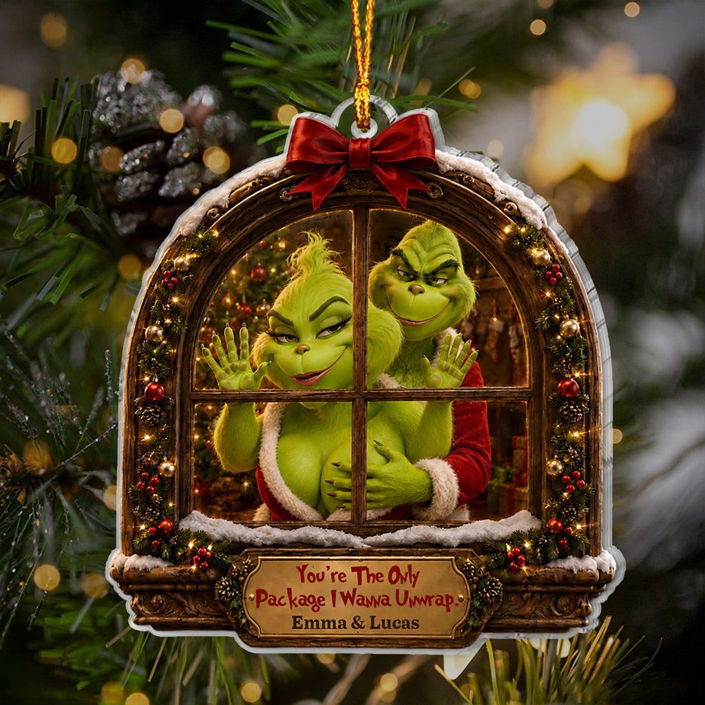 Naughty Couple Gift - Personalized Stole Christmas Ornament