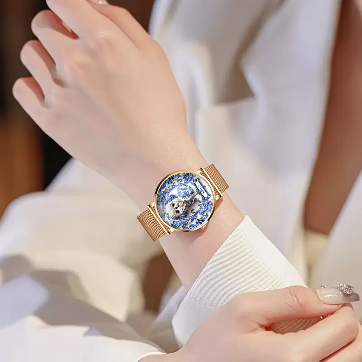 Dog Mom - Personalized Dog Women Hand Watch