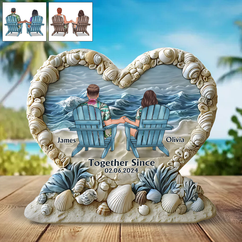 Together Since - Personalized Couple Custom Shaped Acrylic Plaque