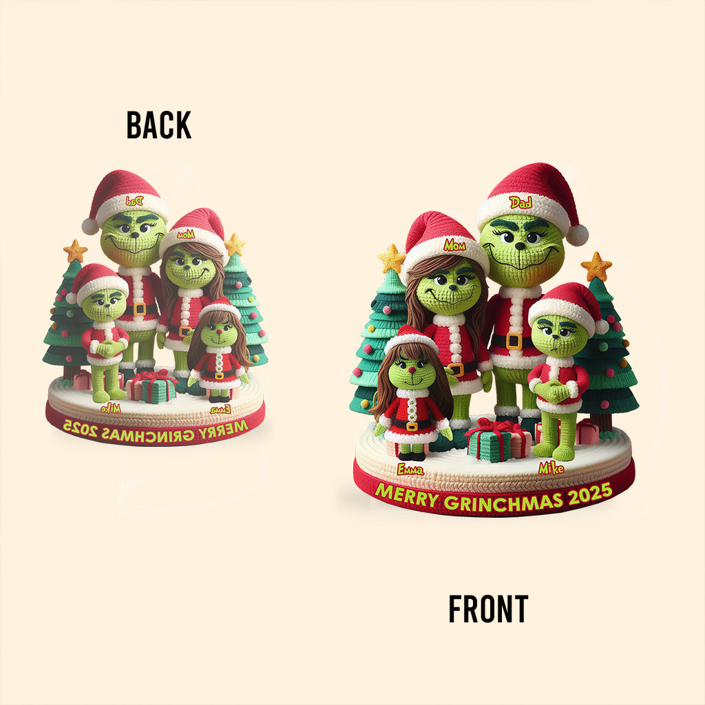Merry Grinchmas - Personalized Stole Christmas Custom Shaped Acrylic Plaque