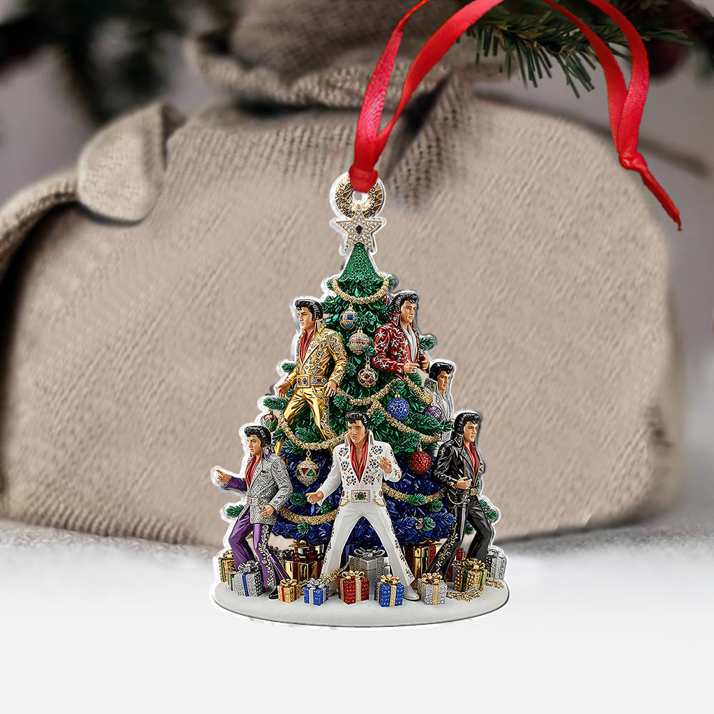 Magnifique sapin de Noël - Ornement personnalisé Roi du Rock and Roll