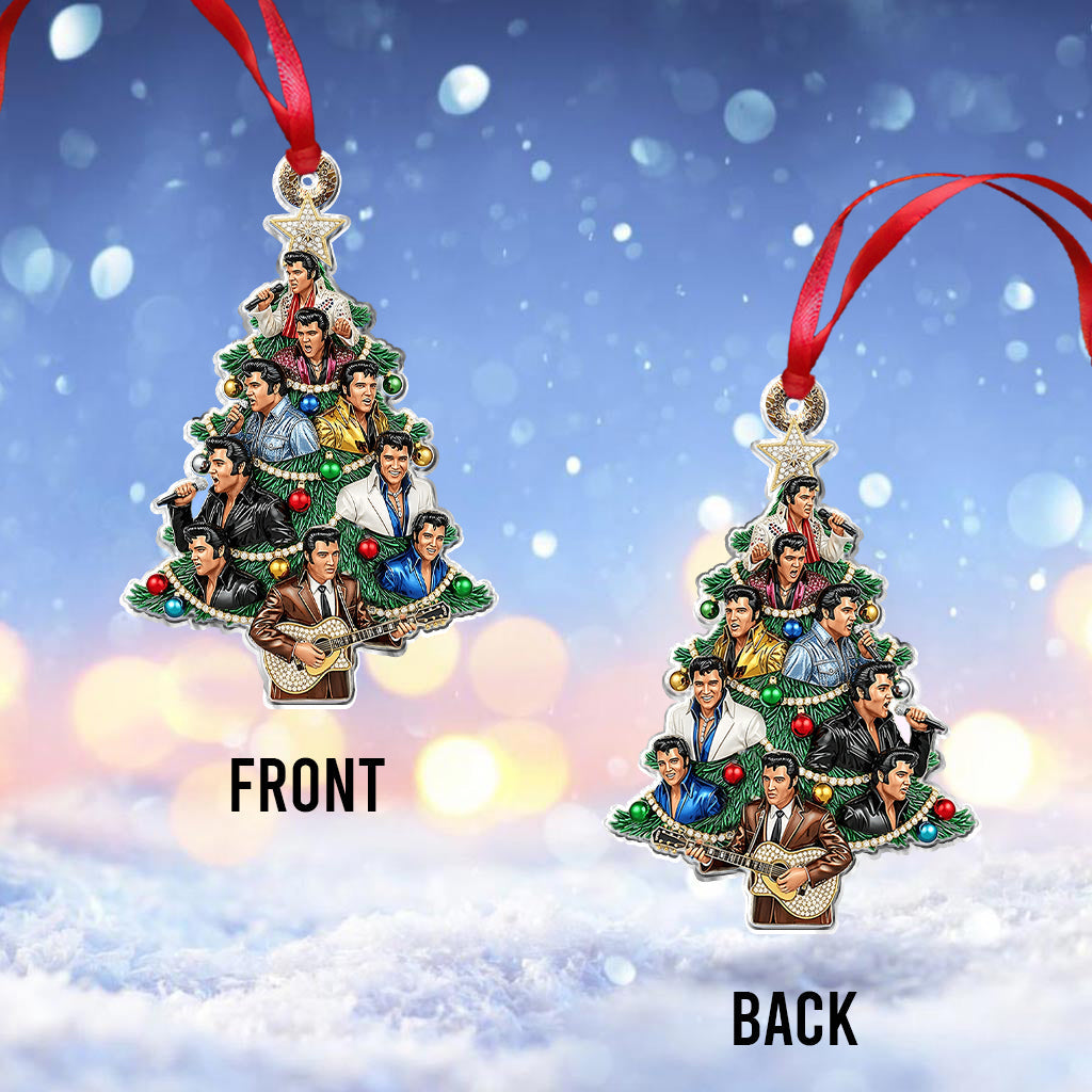 Magnifique sapin de Noël - Ornement personnalisé Roi du Rock and Roll