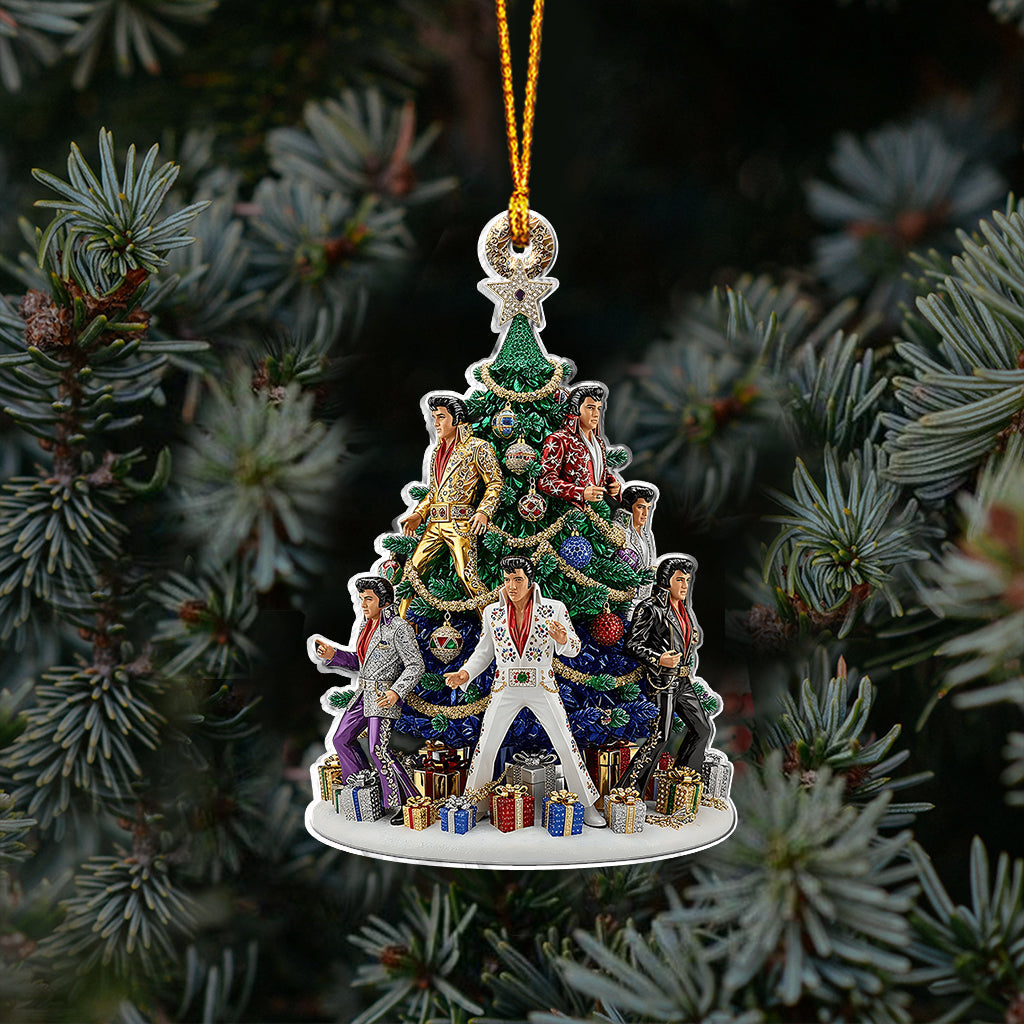 Magnifique sapin de Noël - Ornement personnalisé Roi du Rock and Roll