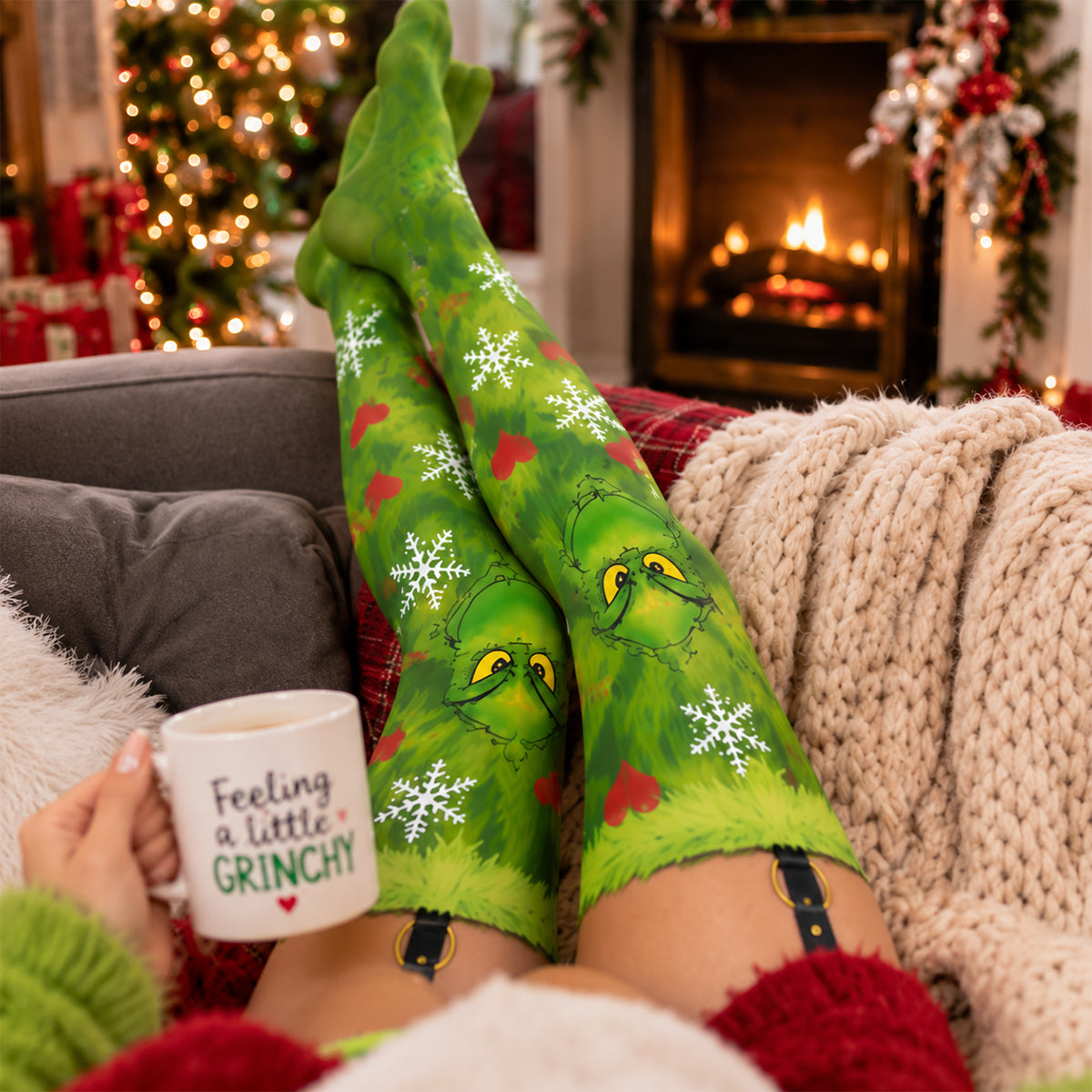 Belongs To Charlie - Personalized Stole Christmas Women Pantyhose Tights