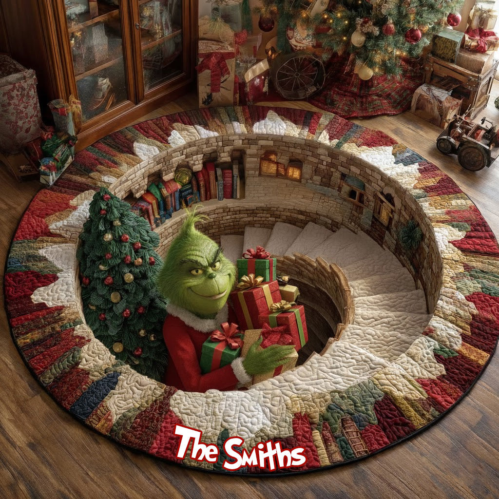 Joyeux Noël - Étole de Noël personnalisée - Tapis rond
