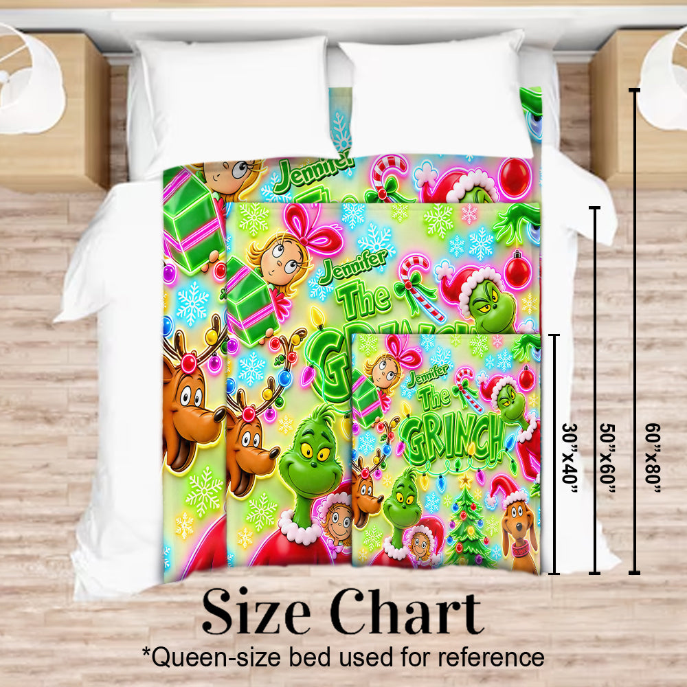 It's Time - Personalized Stole Christmas Blanket