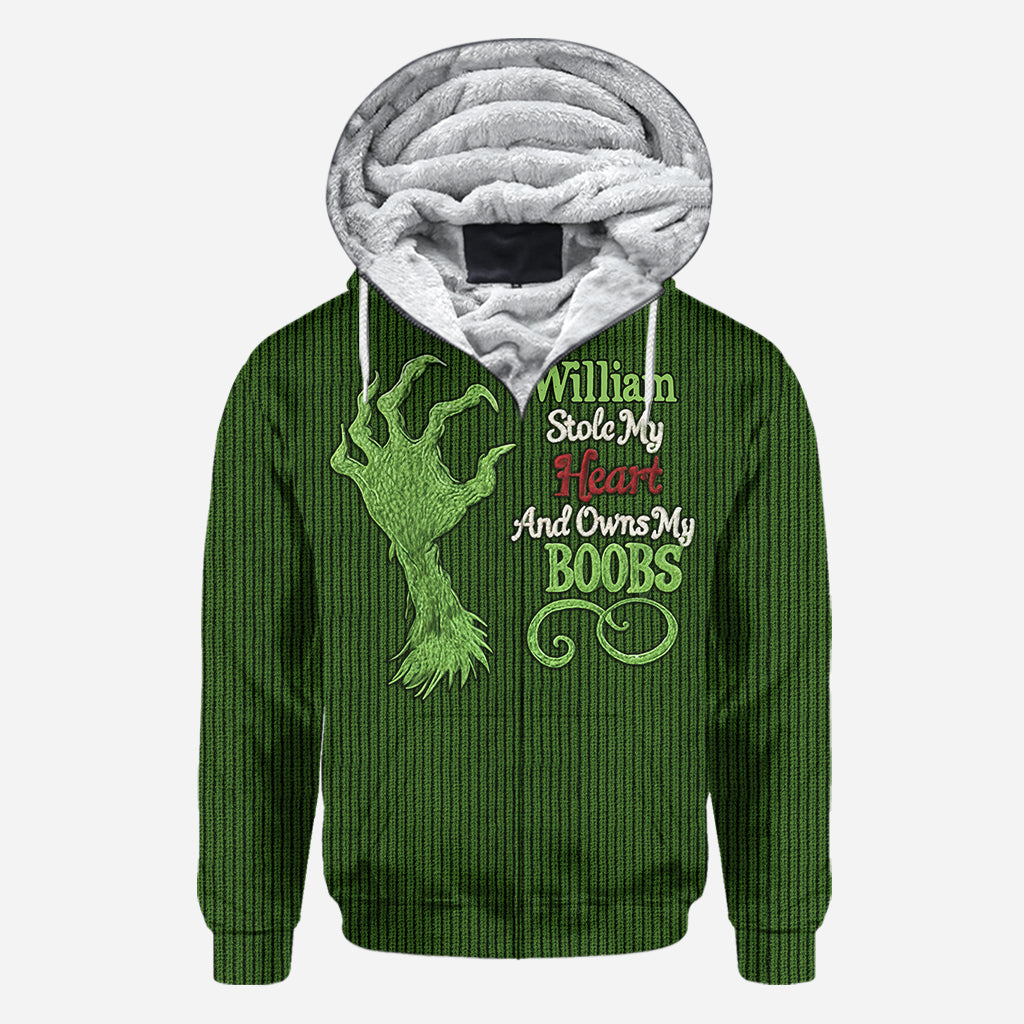 T-shirt personnalisé « J'ai volé mon cœur et je suis à toi »