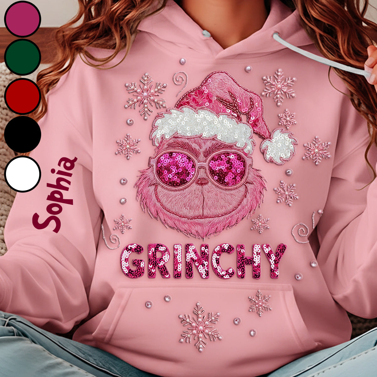 L'esprit de Noël - T-shirt personnalisé avec étole de Noël