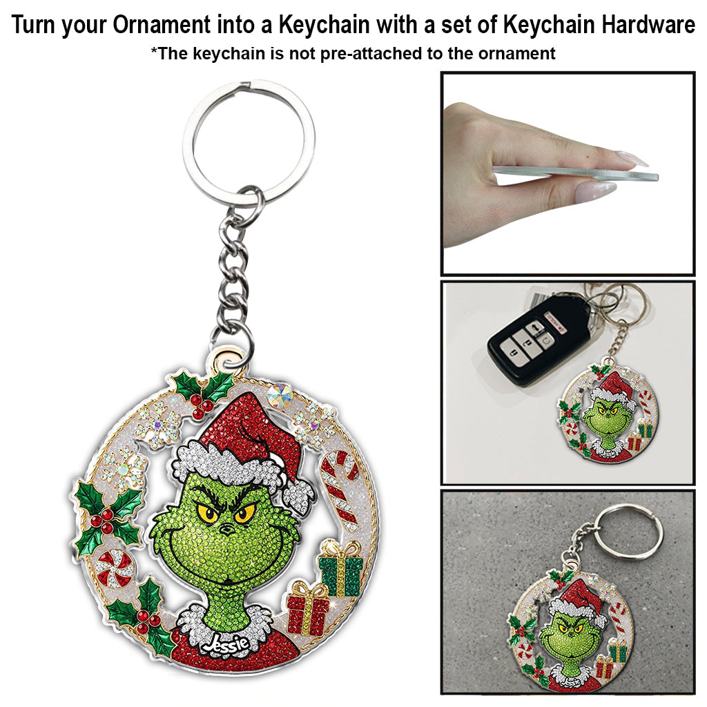 Merry Grinchmas - Personalized Stole Christmas Ornament