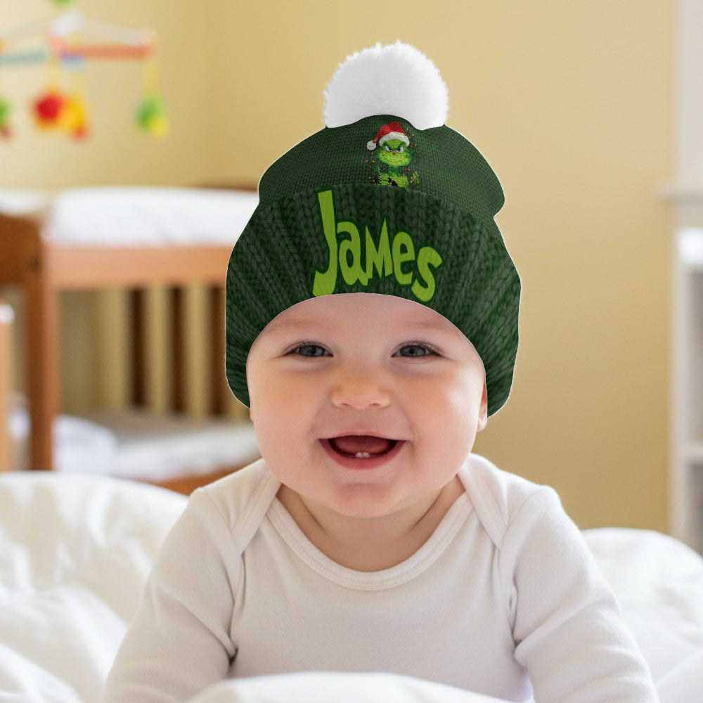Green Light of Grinchmas - Personalized Stole Christmas Beanie Hat