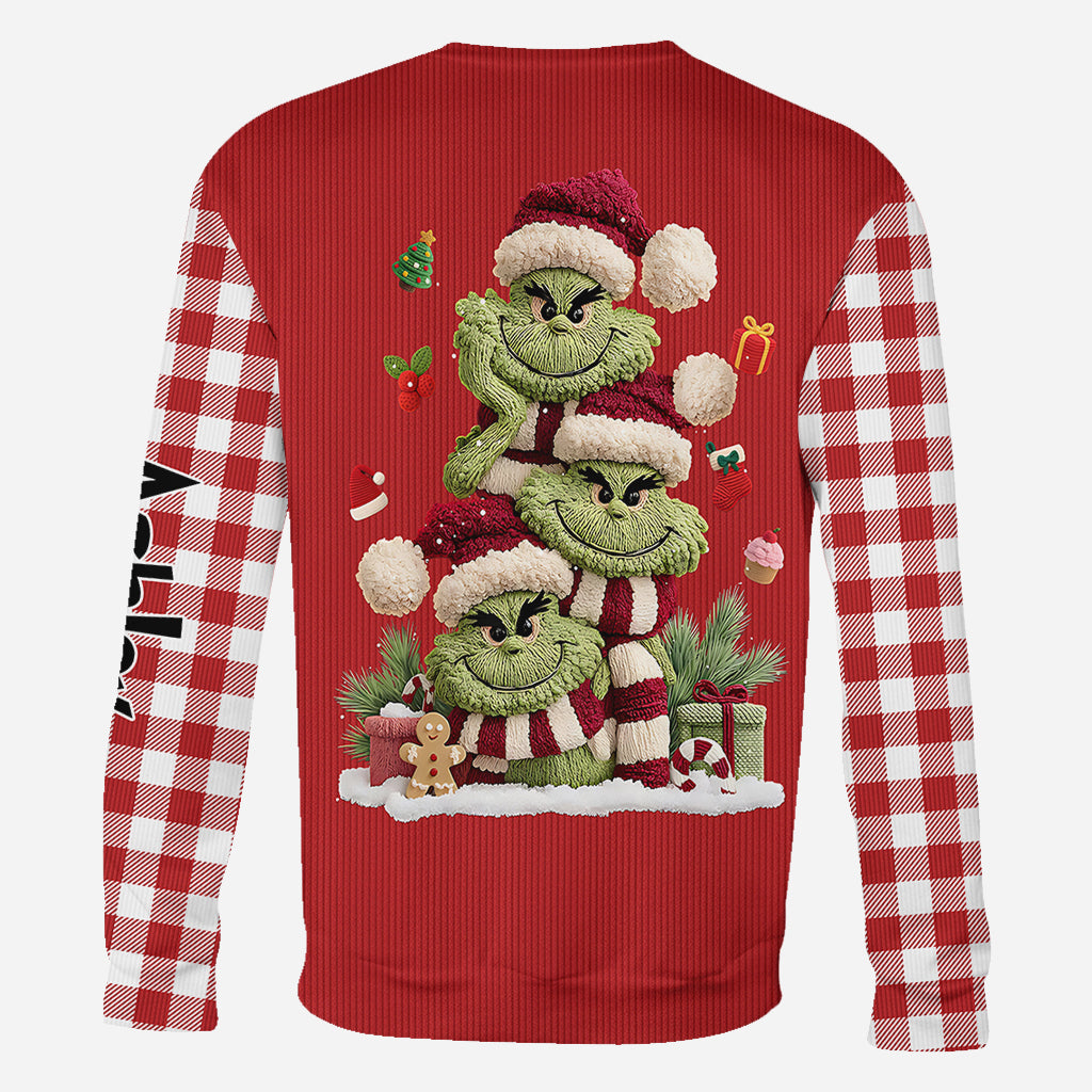 Joyeux Noël - T-shirt personnalisé avec étole de Noël