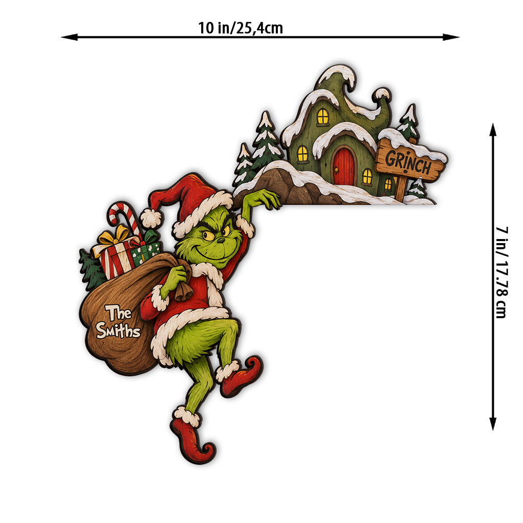 Stole Christmas - Personalized Stole Christmas Door Frame Decoration