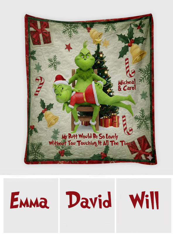 I Love You - Personalized Stole Christmas Blanket