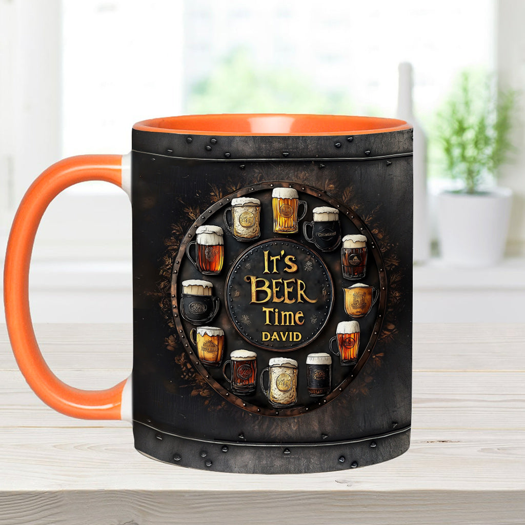 C'est l'heure de la bière ! - Mug à bière personnalisé