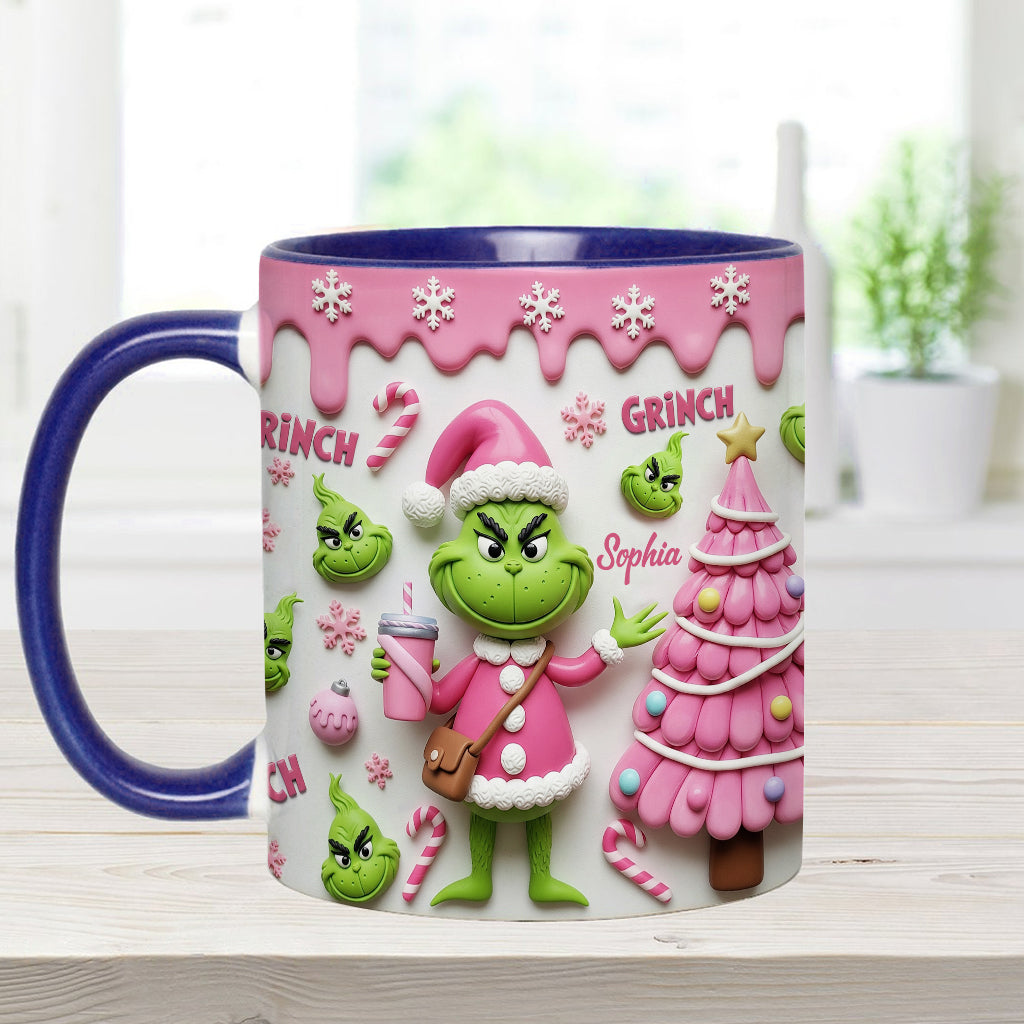 Merry Grinchmas - Personalized Stole Christmas Accent Mug