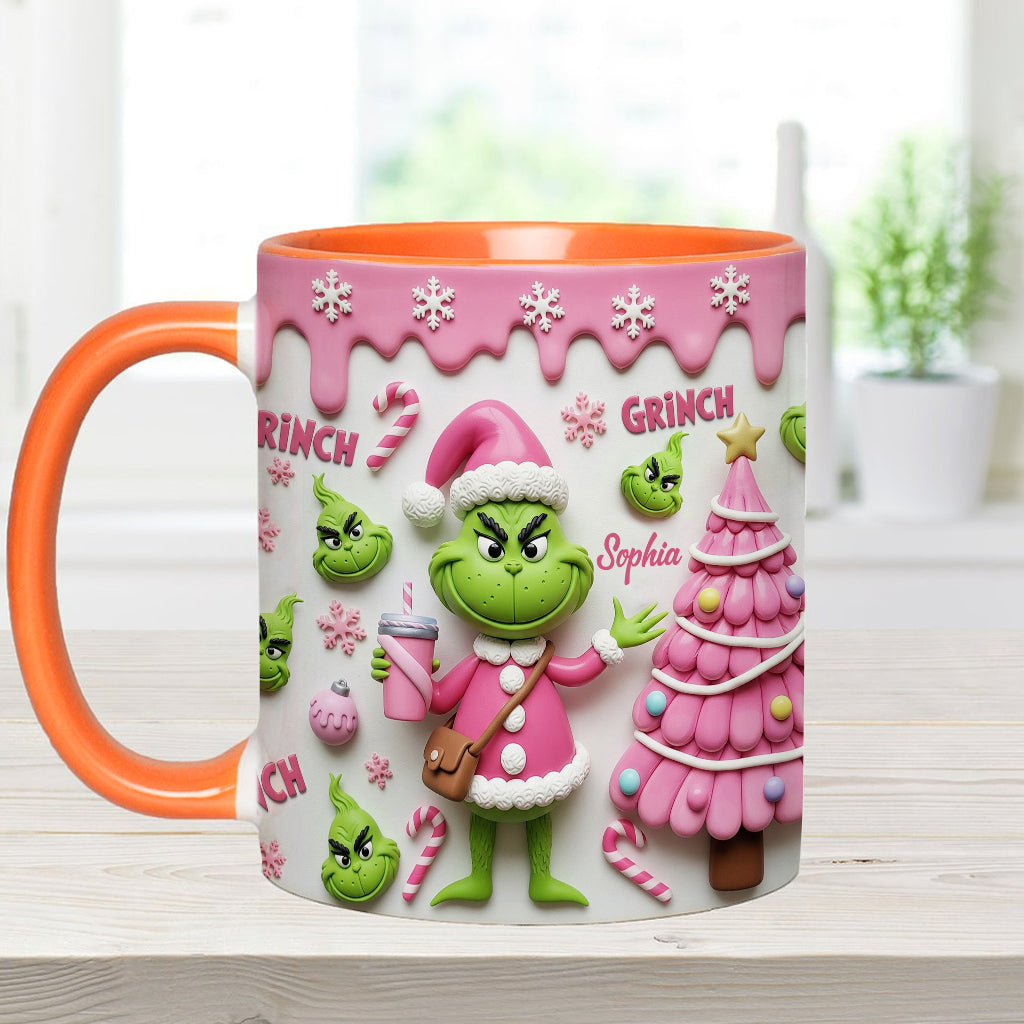 Merry Grinchmas - Personalized Stole Christmas Accent Mug