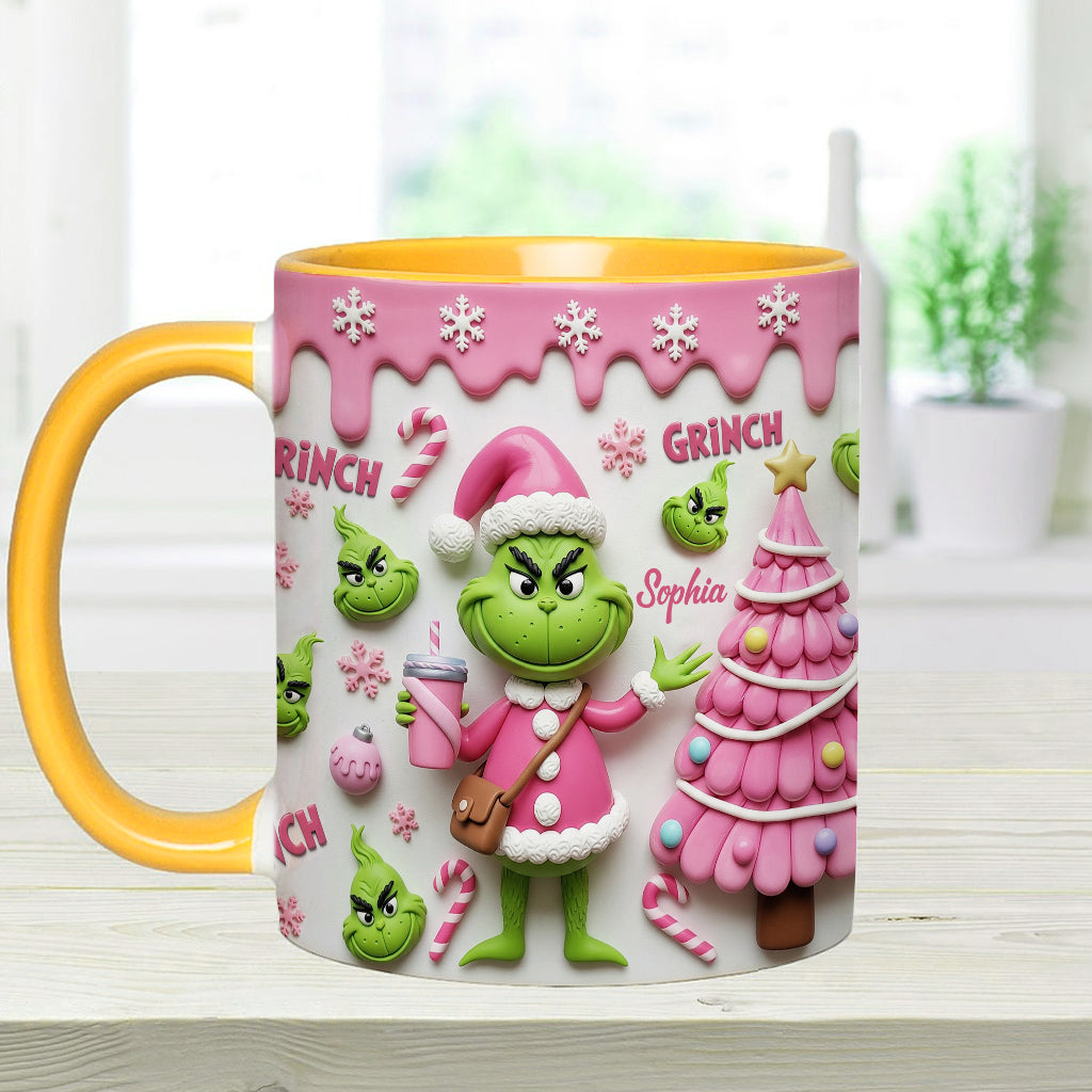Merry Grinchmas - Personalized Stole Christmas Accent Mug