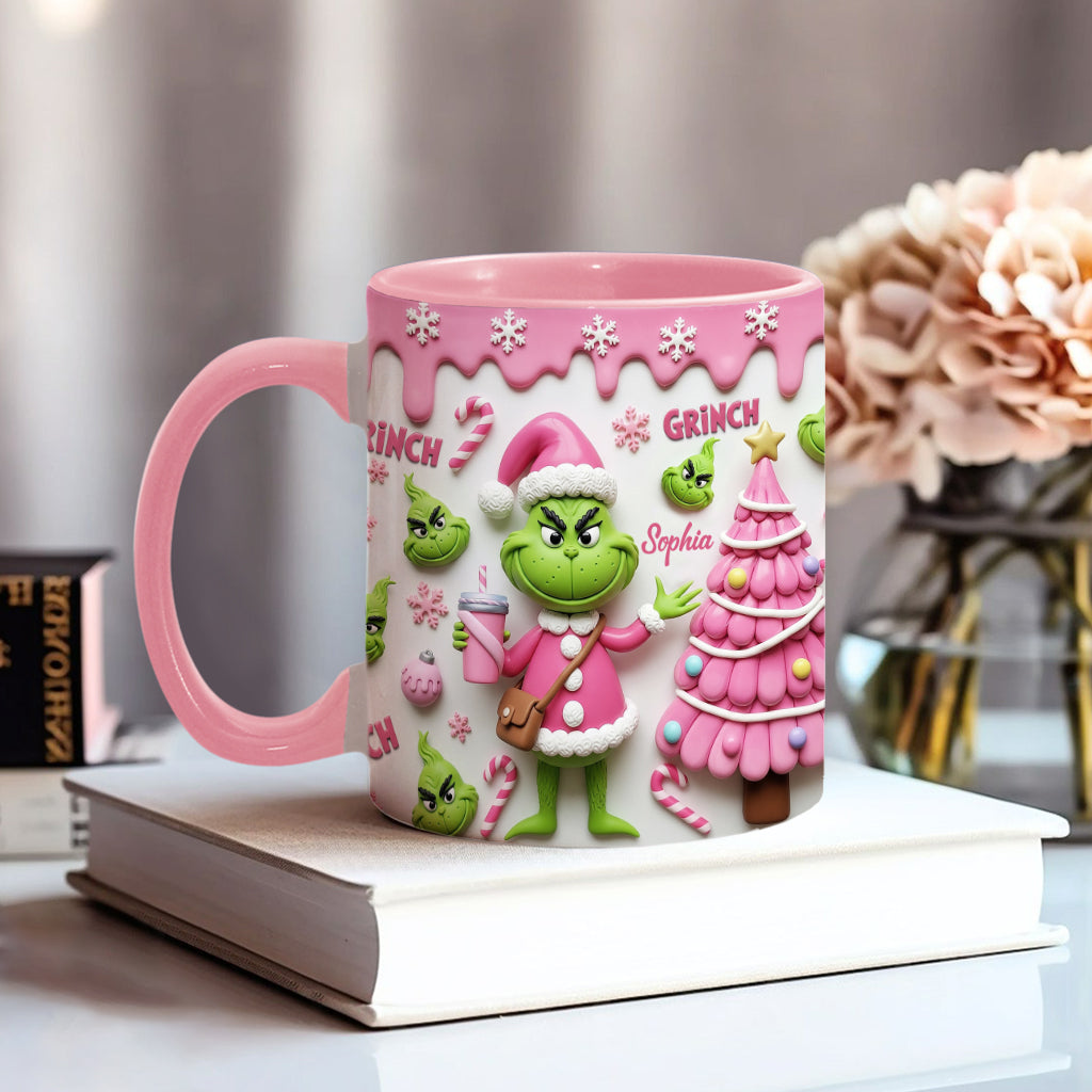 Merry Grinchmas - Personalized Stole Christmas Accent Mug