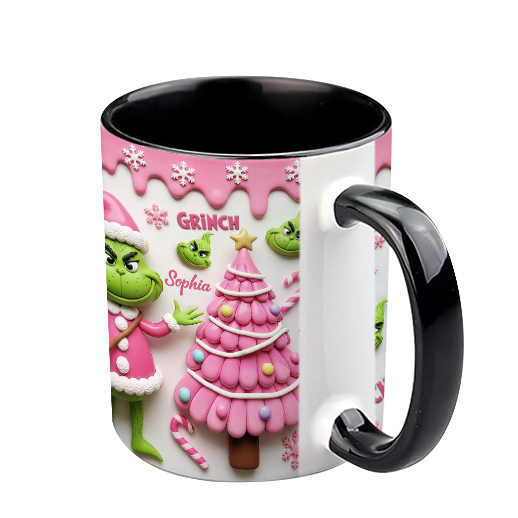 Merry Grinchmas - Personalized Stole Christmas Accent Mug