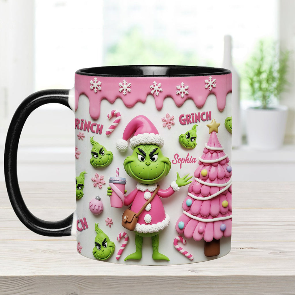 Merry Grinchmas - Personalized Stole Christmas Accent Mug