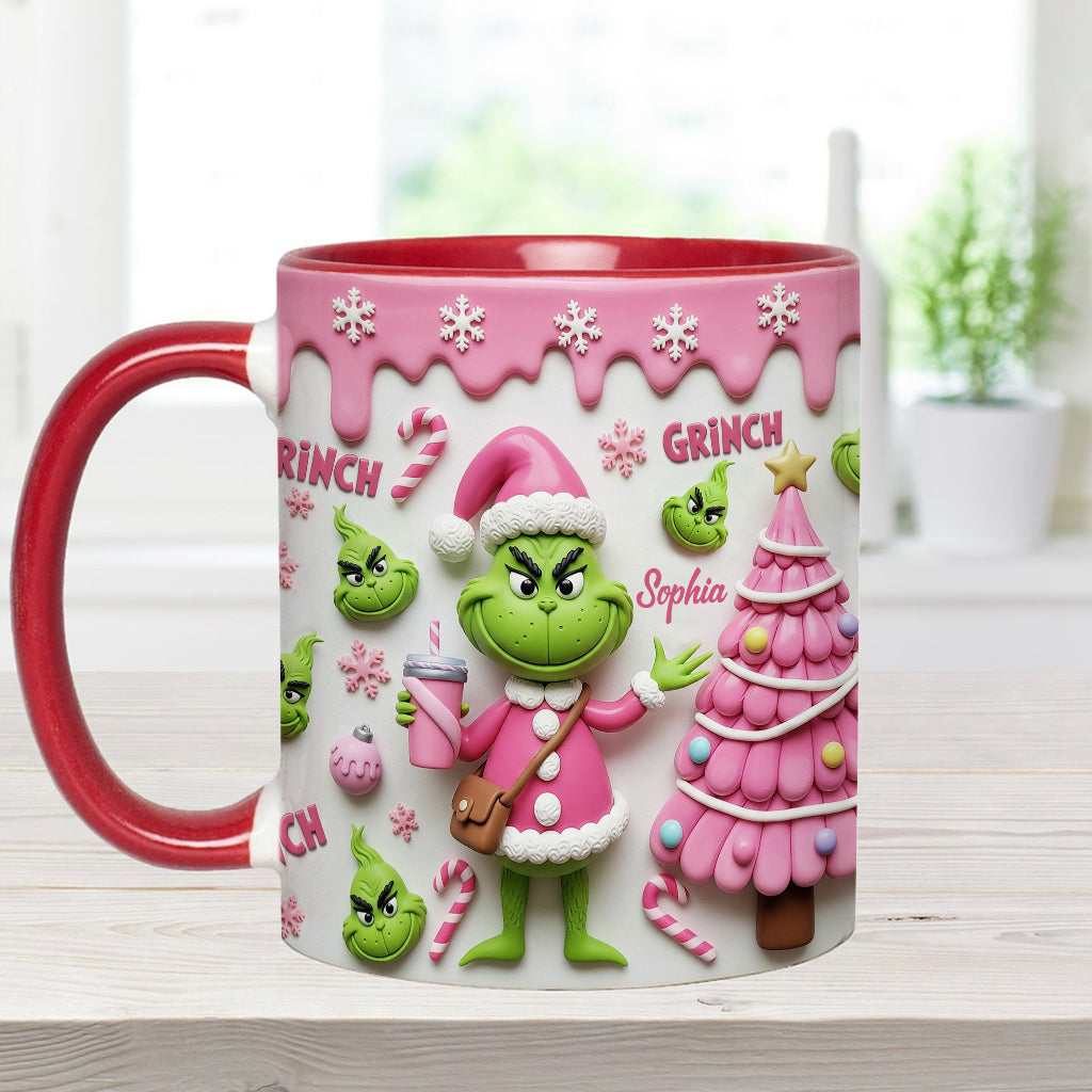 Merry Grinchmas - Personalized Stole Christmas Accent Mug