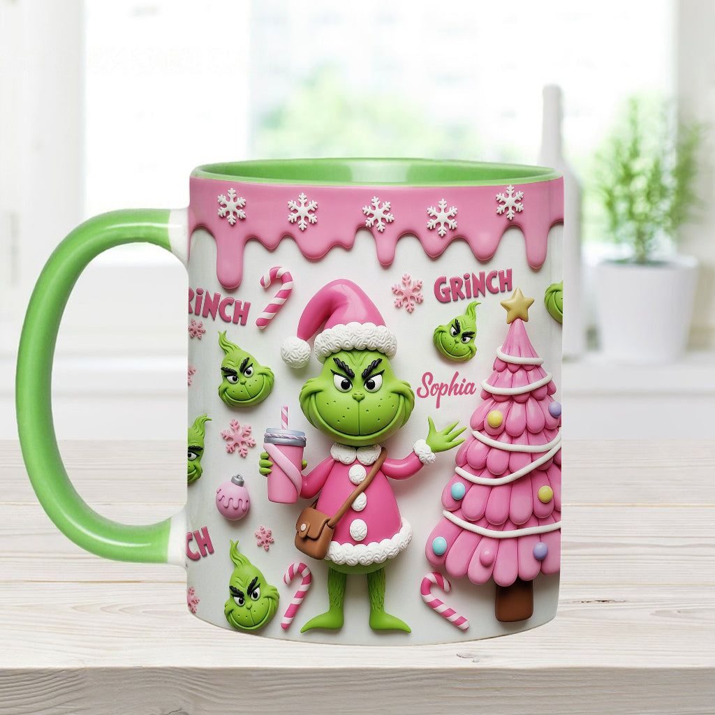 Merry Grinchmas - Personalized Stole Christmas Accent Mug