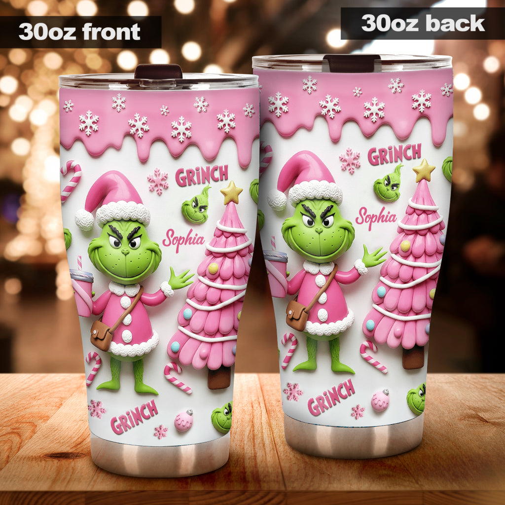 Merry Grinchmas - Personalized Stole Christmas Tumbler