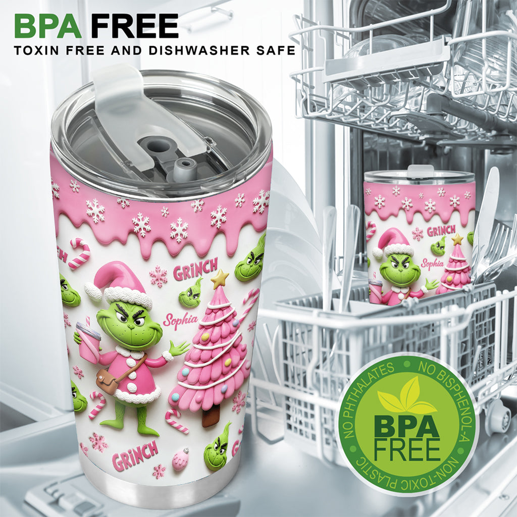 Merry Grinchmas - Personalized Stole Christmas Tumbler