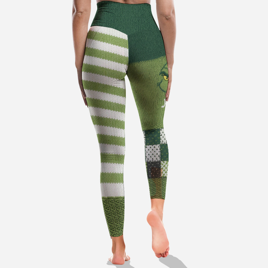 Merry Grinchmas - Personalized Stole Christmas Leggings