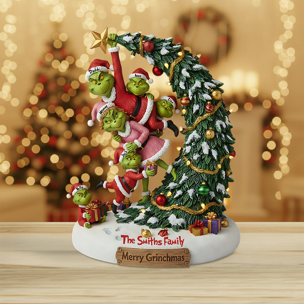 Cadeaux de famille - Étole de Noël personnalisée, plaque acrylique sur mesure