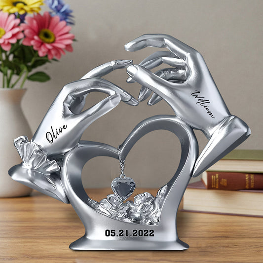 Cadeau d'anniversaire pour couple - Plaque acrylique personnalisée pour couple.
