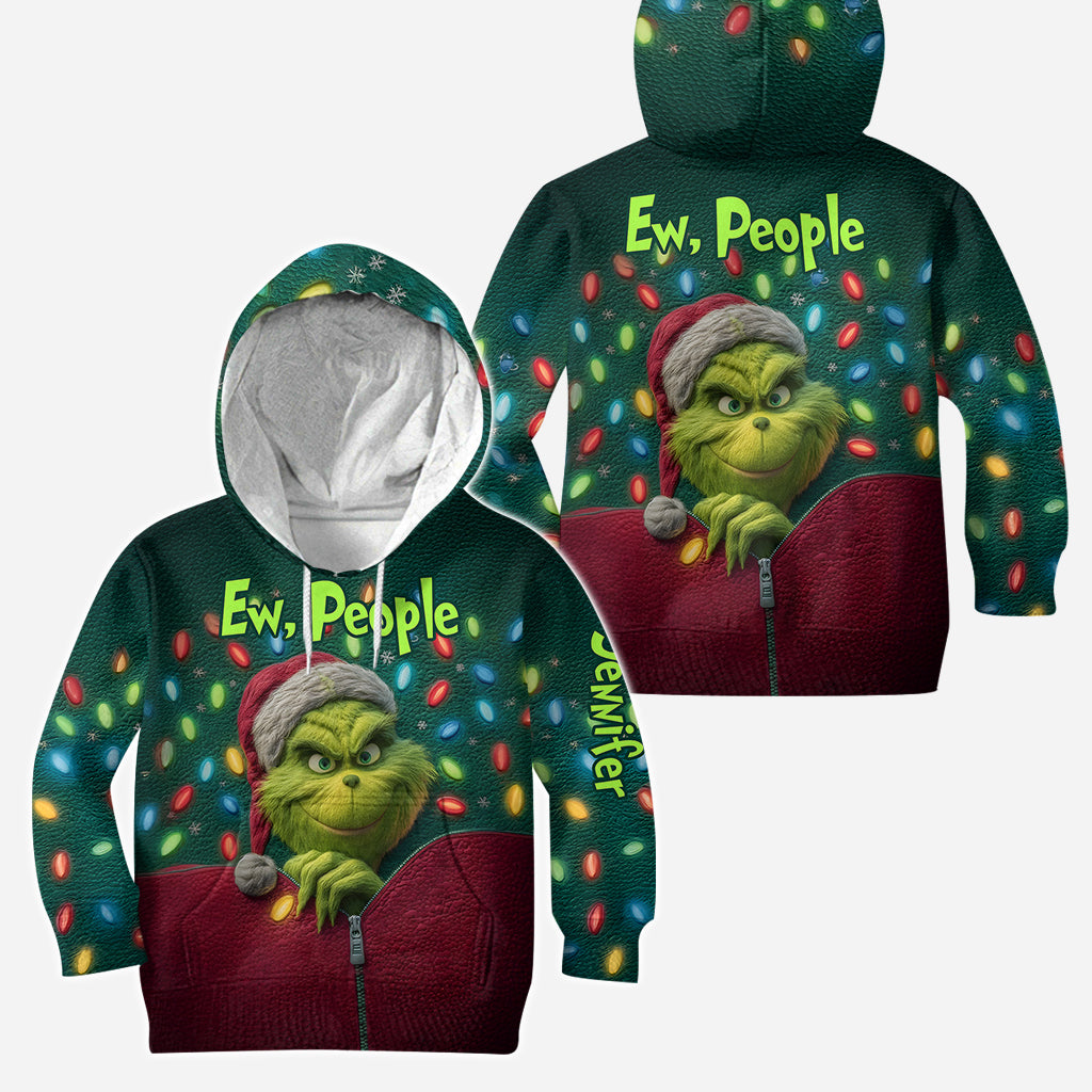 Ew People - Sweat à capuche et legging personnalisés « Étole de Noël »