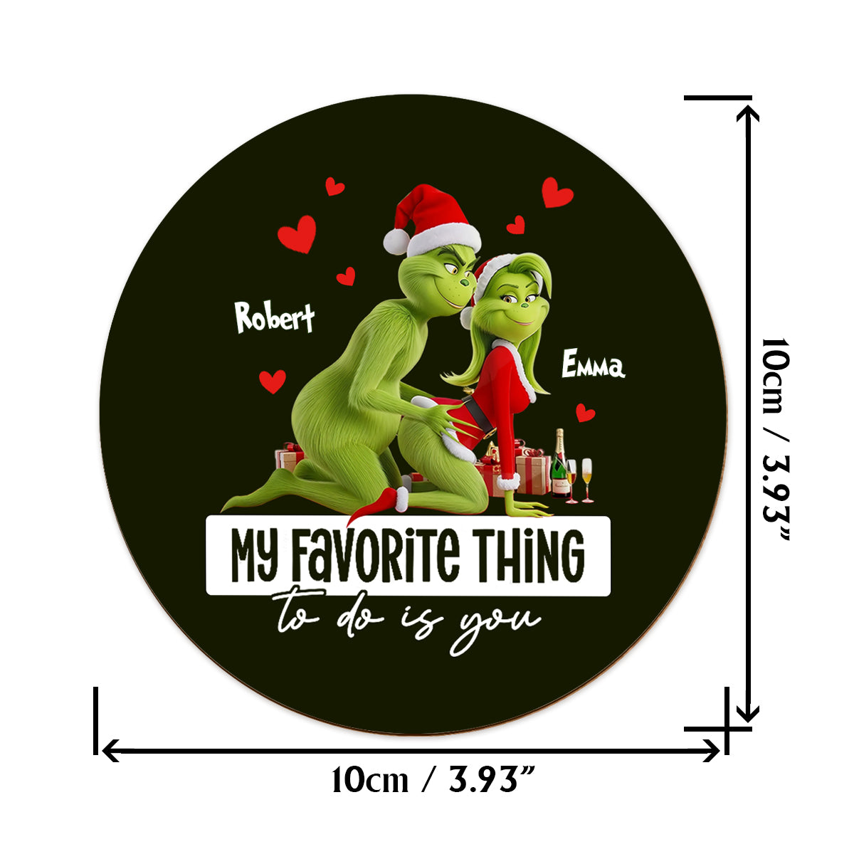 My Favorite Thing To Do Is You, Funny Gift For Him/ Husband/ Boyfriend... - Personalized Stole Christmas Whiskey Glass