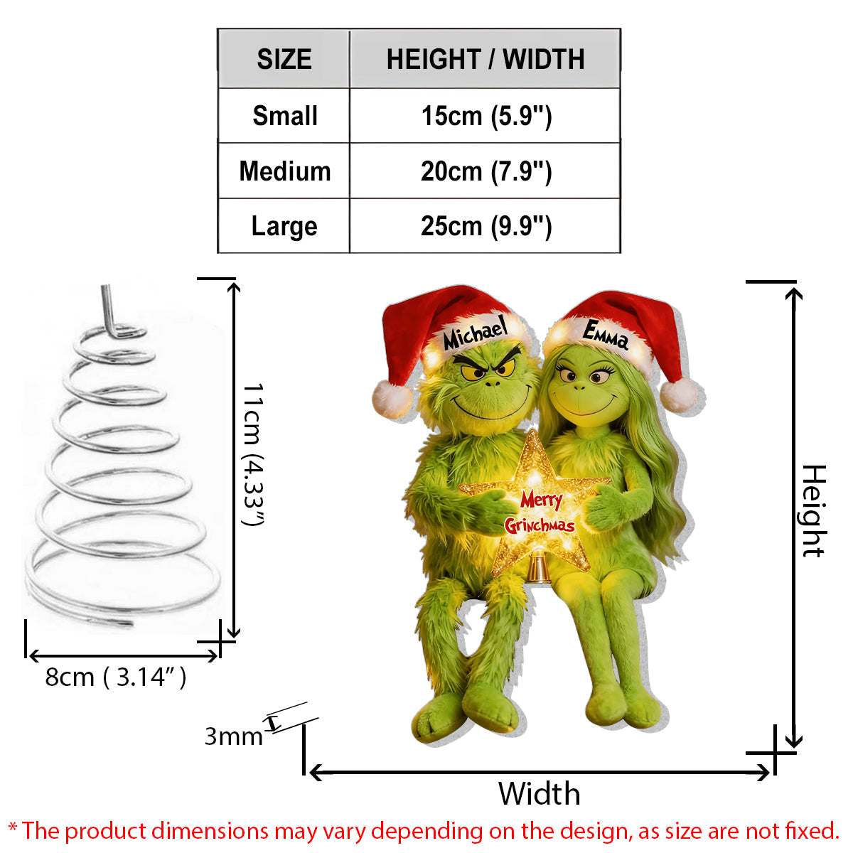 I'm Yours - Personalized Stole Christmas LED Light Tree Topper
