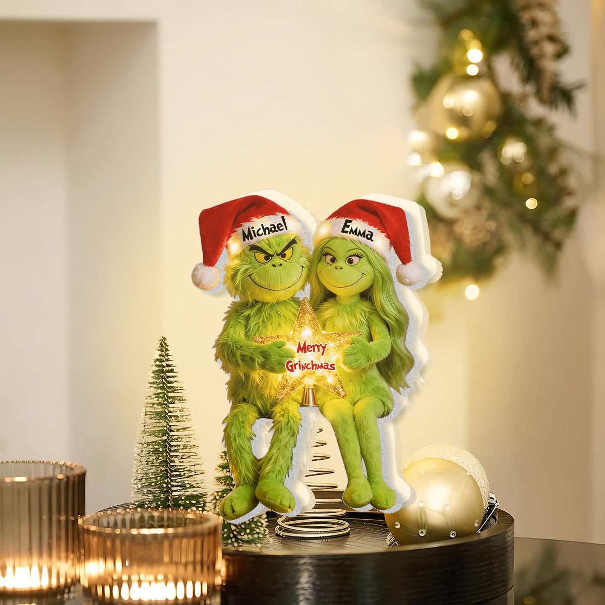 I'm Yours - Personalized Stole Christmas LED Light Tree Topper