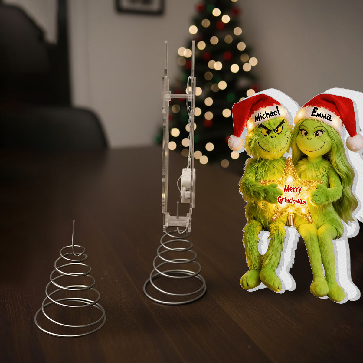 I'm Yours - Personalized Stole Christmas LED Light Tree Topper
