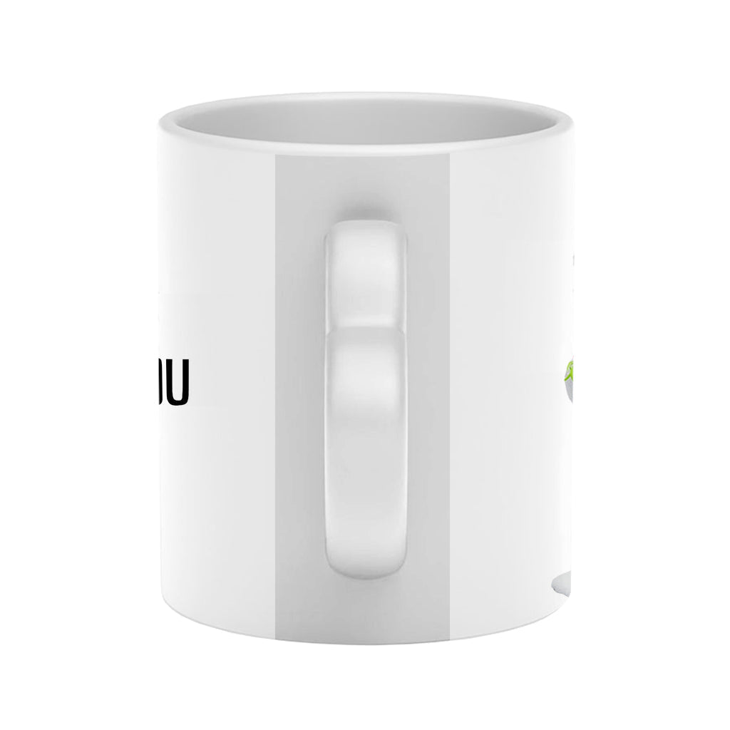 My Butt Would Be So Lonely Green Naughty - Personalized Couple Heart Handle Mug