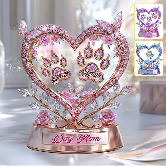 Fur Mama - Plaque acrylique personnalisée pour chien.