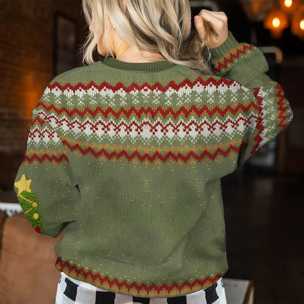 Fêtes en couple - Étole de Noël personnalisée et pull moche