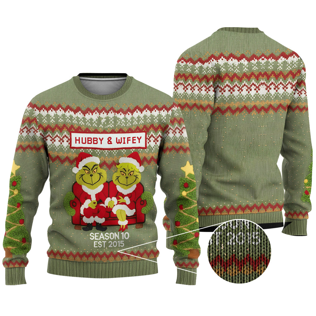 Fêtes en couple - Étole de Noël personnalisée et pull moche