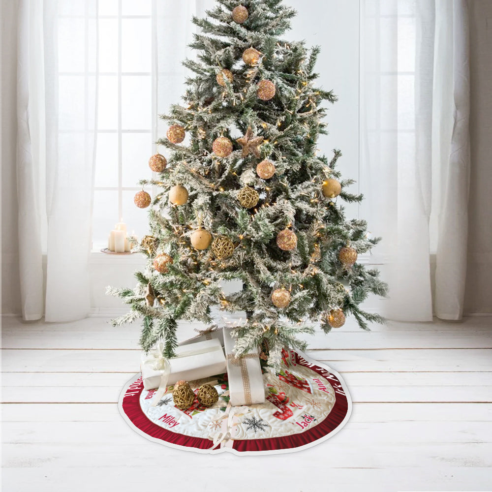 It's Not What Under The Tree - Personalized Stole Christmas Tree Skirt