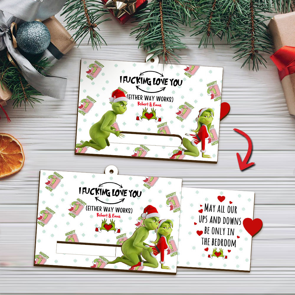 Noël du Grinch - Ornement coulissant personnalisé en forme d'étole de Noël