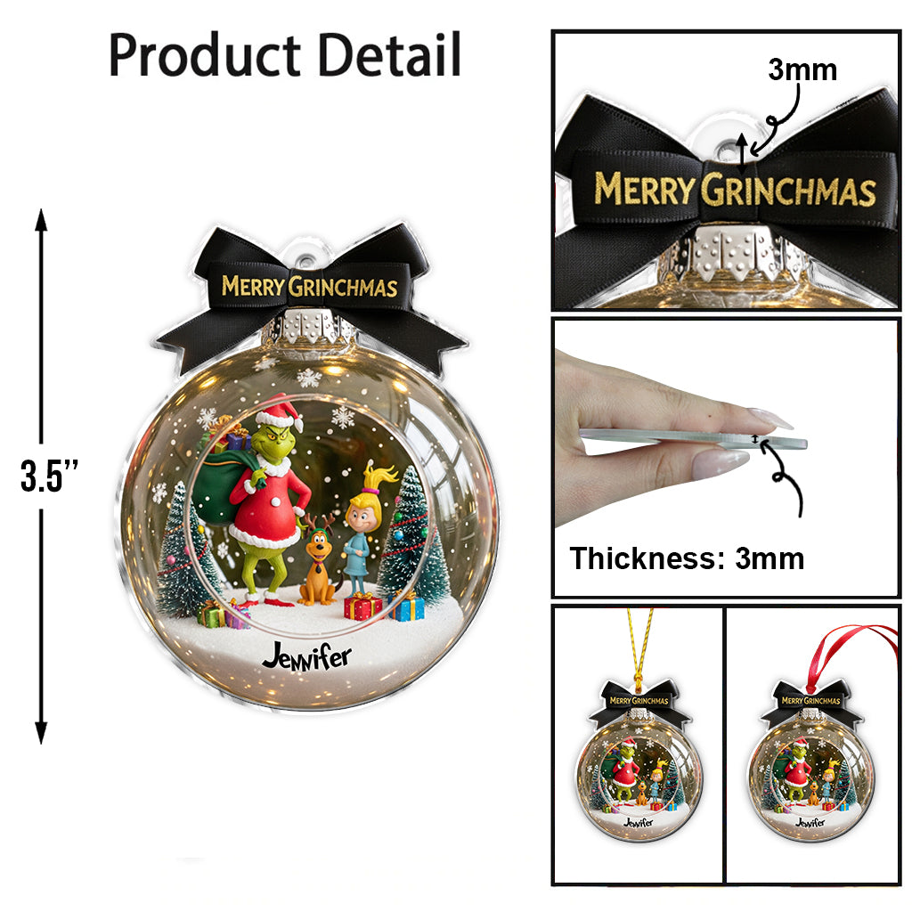 Joyeux Grinchmas - Étole de Noël personnalisée