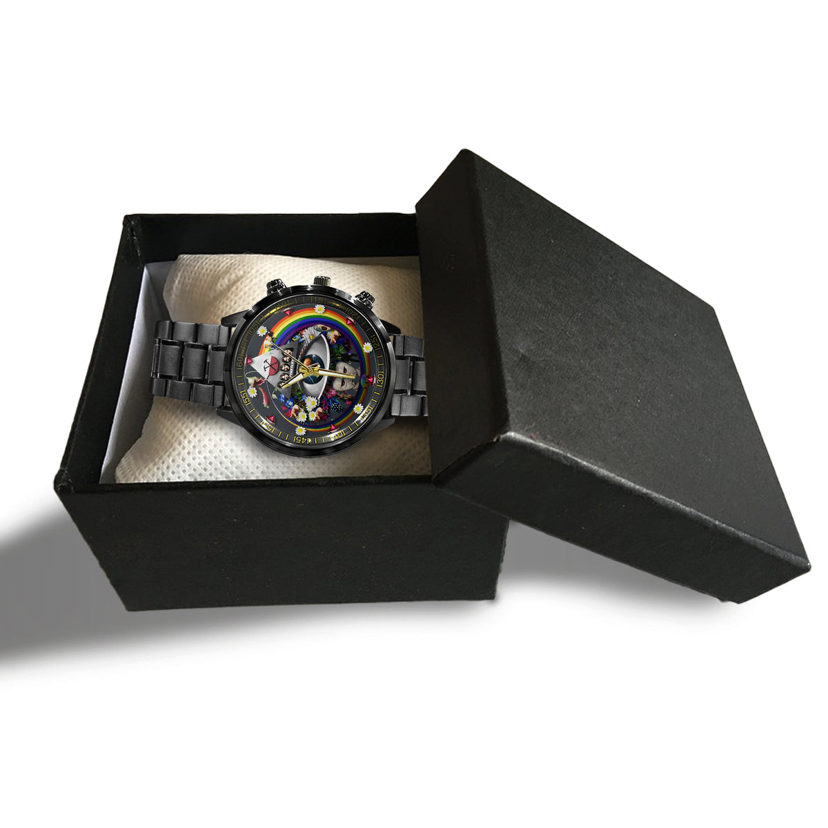 Pink Fl Rock Band 60th Year Anniversary - Personalized The Prism Hand Watch